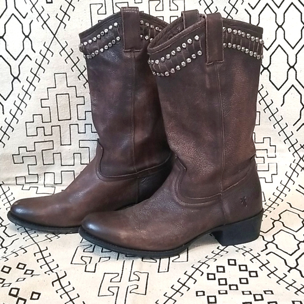Brown frye boots